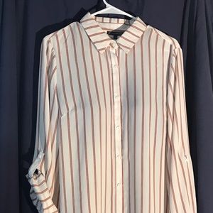 Adriana Papell pinstripe Shirt - Large
